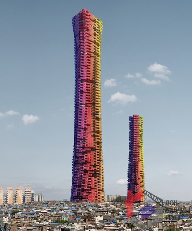 Концепция небоскребов из контейнеров в Мумбаи от CRG Architects